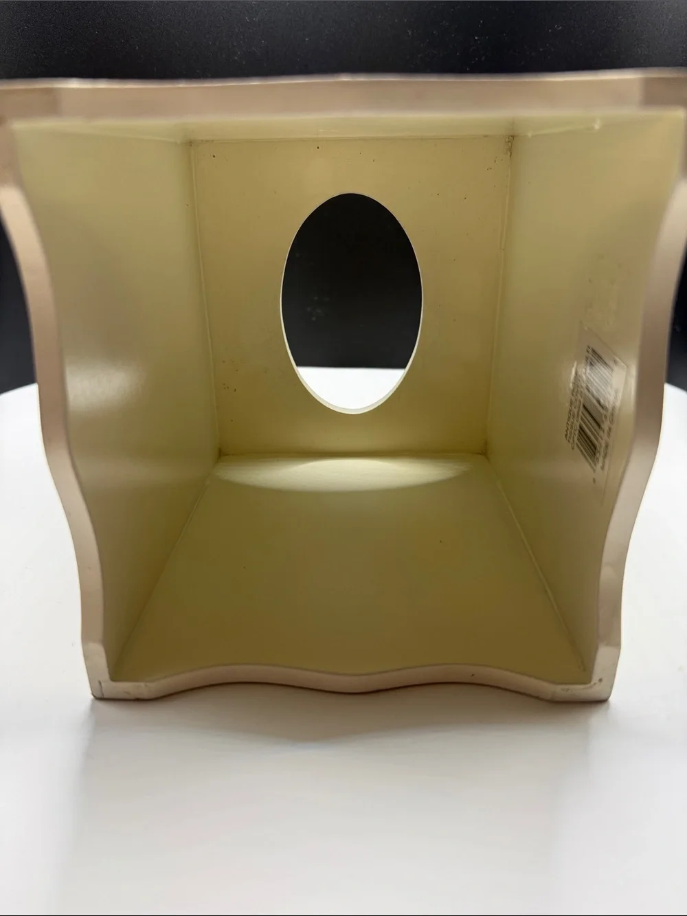 Croscill Floral Wastebasket and Tissue Box Set - Beige Floral